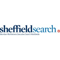 Sheffield Search in light blue and dark blue font