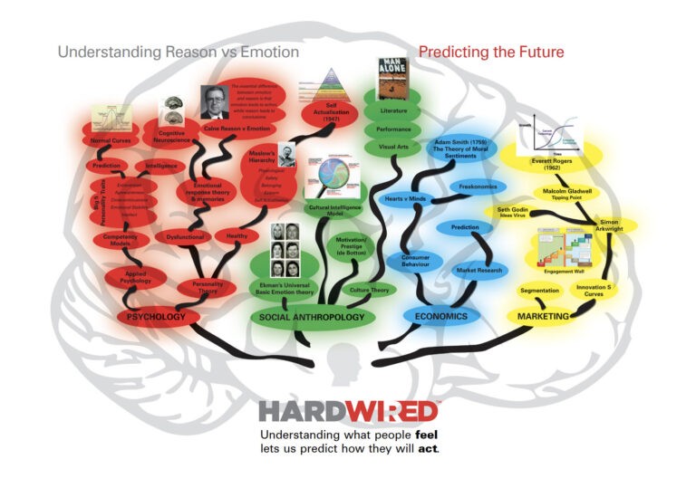 Diagram of brain map